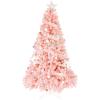 image:imageVINGLI 6 ft Green Unlit Artificial Christmas Pine Tree Small Xmas Tree Holiday Party Decoration with Sturdy Metal Stand Full 1050 Tips Branch for Indoor and OutdoorPink