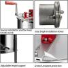 image:imageVINGLI 4 Four Frames Manual Crank Honey Extractor 304 Stainless Steel Beekeeping Pro Extraction Equipment Honeycomb Spinner Drum Honey Separator Commercial Honey Centrifuge with Adjustable Stands