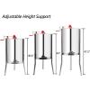 image:imageVINGLI 4 Four Frames Manual Crank Honey Extractor 304 Stainless Steel Beekeeping Pro Extraction Equipment Honeycomb Spinner Drum Honey Separator Commercial Honey Centrifuge with Adjustable Stands