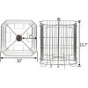 image:imageVINGLI 4 Four Frames Manual Crank Honey Extractor 304 Stainless Steel Beekeeping Pro Extraction Equipment Honeycomb Spinner Drum Honey Separator Commercial Honey Centrifuge with Adjustable Stands