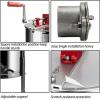 image:imageVINGLI Upgraded 3 Frame Honey Extractor Separator Food Grade Stainless Steel Honeycomb Spinner Drum Manual Crank with Adjustable Height StandsBeekeeping Pro Extraction Apiary Centrifuge Equipment