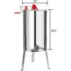 image:imageVINGLI Upgraded 3 Frame Honey Extractor Separator Food Grade Stainless Steel Honeycomb Spinner Drum Manual Crank with Adjustable Height StandsBeekeeping Pro Extraction Apiary Centrifuge Equipment
