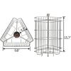 image:imageVINGLI Upgraded 3 Frame Honey Extractor Separator Food Grade Stainless Steel Honeycomb Spinner Drum Manual Crank with Adjustable Height StandsBeekeeping Pro Extraction Apiary Centrifuge Equipment