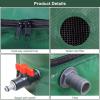 image:imageVINGLI Upgraded Rain Barrel Collapsible Water Tank Storage Container Rain Catcher Barrel with Volume Scale Mark Downspout Rainwater Collection System with Filter Spigot Overflow Kit100 Gallon