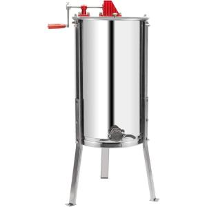 image:imageVINGLI Upgraded 3 Frame Honey Extractor Separator Food Grade Stainless Steel Honeycomb Spinner Drum Manual Crank with Adjustable Height StandsBeekeeping Pro Extraction Apiary Centrifuge Equipment