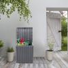 image:imageVINGLI 51 Gallon Medium Deck Box Organization Resin Storage Box for Patio Furniture or Tools Indoor amp Outdoor Lockable Container Box for Garden Pool Yard Porch and Balcony Greygrey