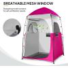 image:imageVINGLI 68FT Shower Tent Large Instant Pop Up Shelter with Mesh Floor amp Carrying Bag Privacy Changing Room Tent for Toilet Camping Dressing Lightweight amp Sturdy Easy Set UpShocking Pink