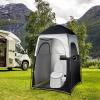 image:imageVINGLI 68FT Shower Tent Large Instant Pop Up Shelter with Mesh Floor amp Carrying Bag Privacy Changing Room Tent for Toilet Camping Dressing Lightweight amp Sturdy Easy Set UpBlack