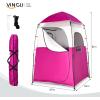 image:imageVINGLI 68FT Shower Tent Large Instant Pop Up Shelter with Mesh Floor amp Carrying Bag Privacy Changing Room Tent for Toilet Camping Dressing Lightweight amp Sturdy Easy Set UpShocking Pink