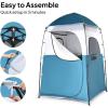 image:imageVINGLI 68FT Shower Tent Large Instant Pop Up Shelter with Mesh Floor amp Carrying Bag Privacy Changing Room Tent for Toilet Camping Dressing Lightweight amp Sturdy Easy Set UpBlue