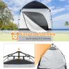 image:imageVINGLI 68FT Shower Tent Large Instant Pop Up Shelter with Mesh Floor amp Carrying Bag Privacy Changing Room Tent for Toilet Camping Dressing Lightweight amp Sturdy Easy Set UpBlack