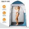 image:imageVINGLI 68FT Shower Tent Large Instant Pop Up Shelter with Mesh Floor amp Carrying Bag Privacy Changing Room Tent for Toilet Camping Dressing Lightweight amp Sturdy Easy Set UpBlue
