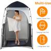 image:imageVINGLI 68FT Shower Tent Large Instant Pop Up Shelter with Mesh Floor amp Carrying Bag Privacy Changing Room Tent for Toilet Camping Dressing Lightweight amp Sturdy Easy Set UpBlack