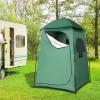 image:imageVINGLI 68FT Shower Tent Large Instant Pop Up Shelter with Mesh Floor amp Carrying Bag Privacy Changing Room Tent for Toilet Camping Dressing Lightweight amp Sturdy Easy Set UpDark Green