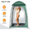 image:imageVINGLI 68FT Shower Tent Large Instant Pop Up Shelter with Mesh Floor amp Carrying Bag Privacy Changing Room Tent for Toilet Camping Dressing Lightweight amp Sturdy Easy Set UpDark Green