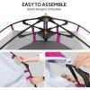image:imageVINGLI 68FT Shower Tent Large Instant Pop Up Shelter with Mesh Floor amp Carrying Bag Privacy Changing Room Tent for Toilet Camping Dressing Lightweight amp Sturdy Easy Set UpShocking Pink