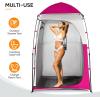 image:imageVINGLI 68FT Shower Tent Large Instant Pop Up Shelter with Mesh Floor amp Carrying Bag Privacy Changing Room Tent for Toilet Camping Dressing Lightweight amp Sturdy Easy Set UpShocking Pink