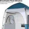 image:imageVINGLI 68FT Shower Tent Large Instant Pop Up Shelter with Mesh Floor amp Carrying Bag Privacy Changing Room Tent for Toilet Camping Dressing Lightweight amp Sturdy Easy Set UpBlue