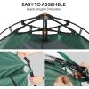 image:imageVINGLI 68FT Shower Tent Large Instant Pop Up Shelter with Mesh Floor amp Carrying Bag Privacy Changing Room Tent for Toilet Camping Dressing Lightweight amp Sturdy Easy Set UpDark Green