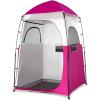 image:imageVINGLI 68FT Shower Tent Large Instant Pop Up Shelter with Mesh Floor amp Carrying Bag Privacy Changing Room Tent for Toilet Camping Dressing Lightweight amp Sturdy Easy Set UpShocking Pink
