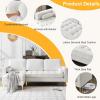 image:imageVINGLI 858 Convertible Sectional Sofa with Deep SeatModern L Shape Sectional Couches for Living RoomSectional Sofas with Reversible Chaise Linen Fabric Beige