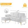 image:imageVINGLI 858 Convertible Sectional Sofa with Deep SeatModern L Shape Sectional Couches for Living RoomSectional Sofas with Reversible Chaise Linen Fabric Beige