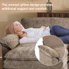 image:imageVINGLI 87 Convertible Sectional SofaLShape Deep Seat Sofa Couch for Living RoomModern Chenille 2 Seat Loveseat Sofa with Ottoman for Small SpaceBlack 87Chenille Light Brown