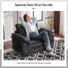 image:imageVINGLI 87 Convertible Sectional SofaLShape Deep Seat Sofa Couch for Living RoomModern Chenille 2 Seat Loveseat Sofa with Ottoman for Small SpaceBlack 87Chenille Black