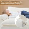 image:imageVINGLI 87 Convertible Sectional SofaLShape Deep Seat Sofa Couch for Living RoomModern Chenille 2 Seat Loveseat Sofa with Ottoman for Small SpaceBlack 87Chenille Cream