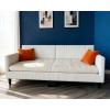 image:imageVINGLI Twin Size Daybed Frame Corduroy Upholstered Comfy Couch Sofa Bed for Bedroom Living Room Movie Room Sturdy Wooden Slats Support Soft Tufted Single Bed for KidsTeens Adults Beige White