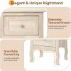 image:imageVINGLI Unfinished Natural Solid Wood Floating Nightstand for Bedroom Small Nightstand with DrawerShelf Farmhouse Night Stand WallMounted NightstandBedside Table for Small Space Color DIYNatural Rubber Wood