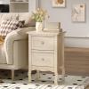 image:imageVINGLI Unfinished Natural Solid Wood Floating Nightstand for Bedroom Small Nightstand with DrawerShelf Farmhouse Night Stand WallMounted NightstandBedside Table for Small Space Color DIYNatural Rubber Wood