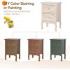 image:imageVINGLI Unfinished Natural Solid Wood Floating Nightstand for Bedroom Small Nightstand with DrawerShelf Farmhouse Night Stand WallMounted NightstandBedside Table for Small Space Color DIYNatural Rubber Wood