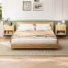 image:imageVINGLI Unfinished Natural Solid Wood Floating Nightstand for Bedroom Small Nightstand with DrawerShelf Farmhouse Night Stand WallMounted NightstandBedside Table for Small Space Color DIYOak