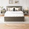 image:imageVINGLI Unfinished Natural Solid Wood Floating Nightstand for Bedroom Small Nightstand with DrawerShelf Farmhouse Night Stand WallMounted NightstandBedside Table for Small Space Color DIYGrey