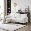 image:imageVINGLI 858 Convertible Sectional Sofa with Deep SeatModern L Shape Sectional Couches for Living RoomSectional Sofas with Reversible Chaise Linen Fabric Beige