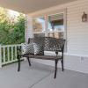 image:imageVINGLI 405 Patio Garden BenchAnti Rust Cast Iron Cast Aluminum Frame for Outdoor Path Yard Lawn Work Entryway Decor Deck