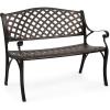 image:imageVINGLI 405 Patio Garden BenchAnti Rust Cast Iron Cast Aluminum Frame for Outdoor Path Yard Lawn Work Entryway Decor Deck