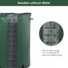image:imageVINGLI New 50 Gallon Collapsible Rain Barrel with Volume Scale Mark Portable Water Storage Container Rain Catcher Barrel Rainwater Collection System Downspout with Filter Spigot Overflow Kit