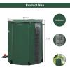 image:imageVINGLI New 50 Gallon Collapsible Rain Barrel with Volume Scale Mark Portable Water Storage Container Rain Catcher Barrel Rainwater Collection System Downspout with Filter Spigot Overflow Kit