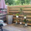 image:imageVINGLI IndoorOutdoor Metal Flower Stand 3Tiered Metal Tall Plant Stand Multilayer Potted Planters Display Rack Black