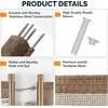 image:imageVINGLI 4ft High Pool Fence for Inground and Above Ground Pools Brown Mesh Removable Safety Fencing HeavyDuty Protective Barrier for Garden amp Backyard 4FT x 24FT4FT x 108FT