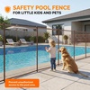 image:imageVINGLI 4ft High Pool Fence for Inground and Above Ground Pools Brown Mesh Removable Safety Fencing HeavyDuty Protective Barrier for Garden amp Backyard 4FT x 24FT4FT x 60FT