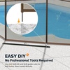 image:imageVINGLI 4ft High Pool Fence for Inground and Above Ground Pools Brown Mesh Removable Safety Fencing HeavyDuty Protective Barrier for Garden amp Backyard 4FT x 24FT4FT x 48FT