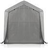 image:imageVINGLI 8x12 FT Outdoor Portable Storage Shed Heavy Duty Bike Tent with Rollup Zipper Door Waterproof and UV Resistent Carport for Motorcycle Garden Tools Firewood Gray6x6x65 FT