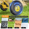 image:imageVINGLI Heavy Duty Dump Cart Wagon 800LBS QuickRelease Dump Poly Wheelbarrow 10in AllTerrain Pneumatic Tires Garden Wagon for Garden Yard Beach