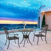 image:imageVINGLI Outdoor Dining Chairs Set of 4 with Cushion Aluminum Patio Chairs Cast Aluminum Patio Furniture Aluminum Outdoor Chairs for Backyard Poolside Balcony Bronze 4 Grid Back with CushionElizabeth