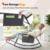 image:imageVINGLI Outdoor Oversized Rocking Chair Patio Lounge Rocker with Thick Soft Cushion Outdoor Rocking Chair with Extra Storage Bag All Season Lounge Chair for Porch Indoor Backyard Garden Beige1PCBeige