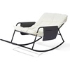 image:imageVINGLI Outdoor Oversized Rocking Chair Patio Lounge Rocker with Thick Soft Cushion Outdoor Rocking Chair with Extra Storage Bag All Season Lounge Chair for Porch Indoor Backyard Garden Beige1PCBeige