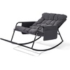 image:imageVINGLI Outdoor Oversized Rocking Chair Patio Lounge Rocker with Thick Soft Cushion Outdoor Rocking Chair with Extra Storage Bag All Season Lounge Chair for Porch Indoor Backyard Garden Beige1PCGrey